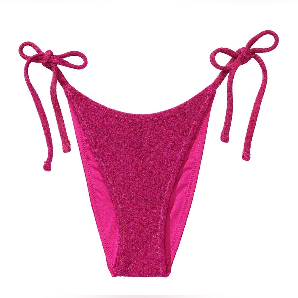 NWT Victoria's Secret Swim Shimmer Side-Tie Brazilian Bikini
Bottom